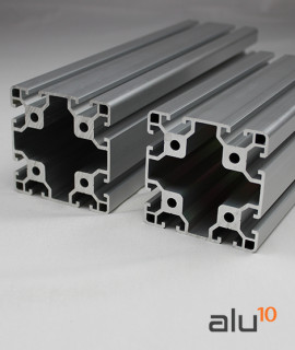 Perfil Aluminio Ranurado 80 80