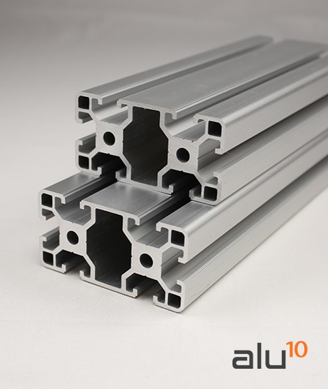 Profilé de construction en aluminium de 40 x 40 mm, rainure de 8 mm, 200  mm, 1 pièce : : Commerce, Industrie et Science