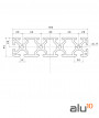 Profilé Aluminium 40x160 Dimensions