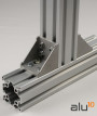 CNC alluminio Staffa profilo della porta guardia di macchine porta modulare CNC modulare