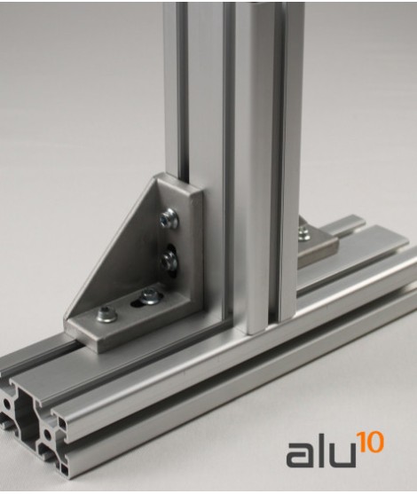 Perfil de aluminio 40x120 l i-tipo Nut 8 1980mm