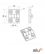 Aluminium bricolageboîte en aluminium  lit de machine  CNC aluminium