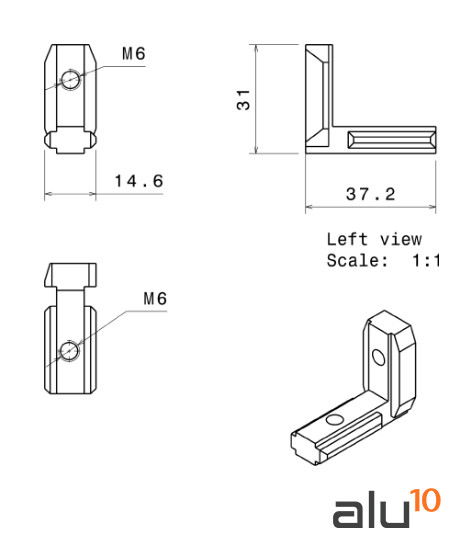 Interner Vebinder 90º modulare Systemmaschine