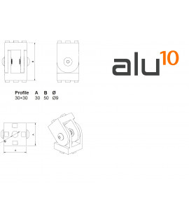 Tuerca Deslizable aluminio modular a medida