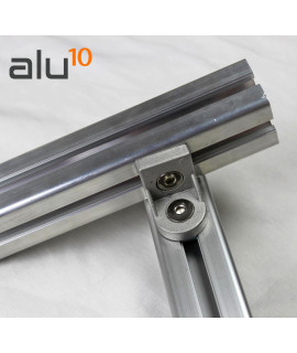 Conector angulo aluminio ranurado serie 30/60 union perfiles