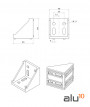 Staffa 58X58x58 Dimensioni