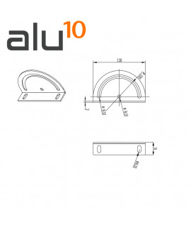 Tapa Plástico Aluminio Ranurado