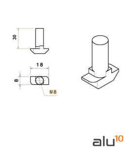 Tornillo Martillo L30 maquinas a medida