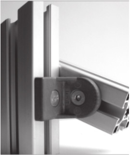 Conector angulo aluminio ranurado serie 30/60 union perfiles