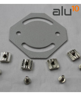 Tapa Plástico Aluminio Ranurado