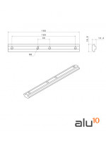 Connettore di profilo dritto - Serie 40 e 80 dimensioni