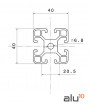 Aluminum Slot Profile 4040 - Dimensions